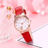 Wholesale Cute Cartoon Cat Luminous Women's Quartz Watch With Alloy Case Imitation Leather Strap And Round Dial