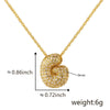 Wholesale Cute Chubby Letter Pendant Necklace Copper Inlaid Zircon Electroplated