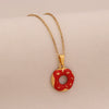 Wholesale Cute Donut Ice Cream Pendant Necklace Stainless Steel Jewelry