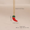 Wholesale Cute Fruit Pendant Stainless Steel And Copper Jewelry With Dripping Oil Processing For Women