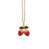 Wholesale Cute Fruit Pendant Stainless Steel And Copper Jewelry With Dripping Oil Processing For Women