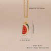 Wholesale Cute Fruit Pendant Stainless Steel And Copper Jewelry With Dripping Oil Processing For Women