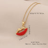 Wholesale Cute Fruit Pendant Stainless Steel And Copper Jewelry With Dripping Oil Processing For Women
