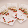 Wholesale Cute Fruit Shaped Stainless Steel Earrings With Dripping Oil Design For Women