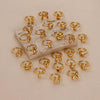 Wholesale Cute Letter Ring Copper 18K Goldplated