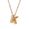 Wholesale Cute Popular Necklace For Women Stainless Steel 18K Gold Plated Letter Pendant With Electroplating