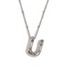 Wholesale Cute Popular Necklace For Women Stainless Steel 18K Gold Plated Letter Pendant With Electroplating