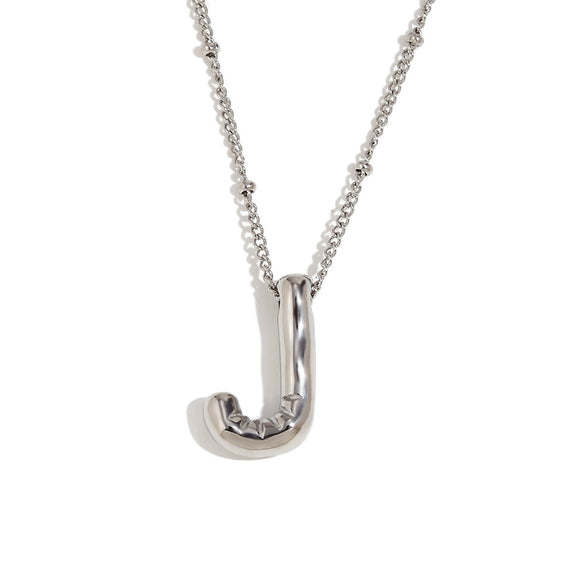 Wholesale Cute Popular Necklace For Women Stainless Steel 18K Gold Plated Letter Pendant With Electroplating