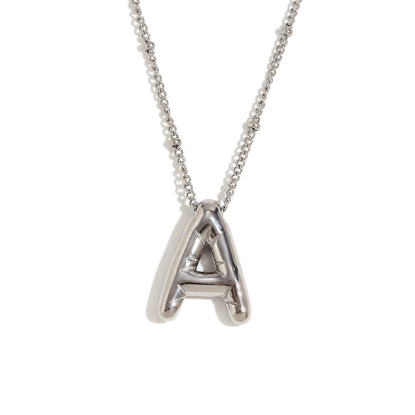 Wholesale Cute Popular Necklace For Women Stainless Steel 18K Gold Plated Letter Pendant With Electroplating