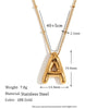 Wholesale Cute Popular Necklace For Women Stainless Steel 18K Gold Plated Letter Pendant With Electroplating