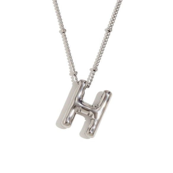 Wholesale Cute Popular Necklace For Women Stainless Steel 18K Gold Plated Letter Pendant With Electroplating