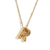 Wholesale Cute Popular Necklace For Women Stainless Steel 18K Gold Plated Letter Pendant With Electroplating