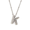 Wholesale Cute Popular Necklace For Women Stainless Steel 18K Gold Plated Letter Pendant With Electroplating