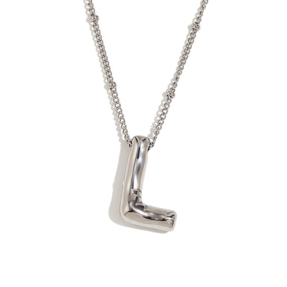 Wholesale Cute Popular Necklace For Women Stainless Steel 18K Gold Plated Letter Pendant With Electroplating