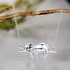 Wholesale Cute Sloth Pendant Necklace Mixed Gem Inlay On Copper With Ochain And Electroplating