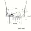 Wholesale Cute Sloth Pendant Necklace Mixed Gem Inlay On Copper With Ochain And Electroplating