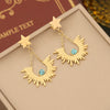 Wholesale Cute Star Moon Double Layer Stainless Steel Necklace With Electroplating For Women