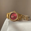 Wholesale 3D Relief Dragon Fruit Gold Steel Band Quartz Watch For Women With Alloy Case And Stainless Steel Buckle