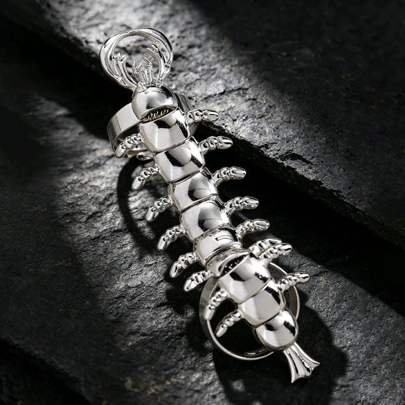 Wholesale Dark Style Electroplated Centipede Animal Zodiac Open Ring For Women Trendy Accessory