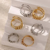 Wholesale Decompression Antianxiety Brass Bead Turning Ring Gold Plated Minimalist Unisex