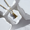 Wholesale Denim Boots Pendant Necklace Copper Gold Plated Geometric British Retro Style