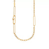 Wholesale Detachable Thick Necklace Titanium Steel Geometric Personality Vacuum Electroplated