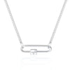Wholesale Detachable Thick Necklace Titanium Steel Geometric Personality Vacuum Electroplated
