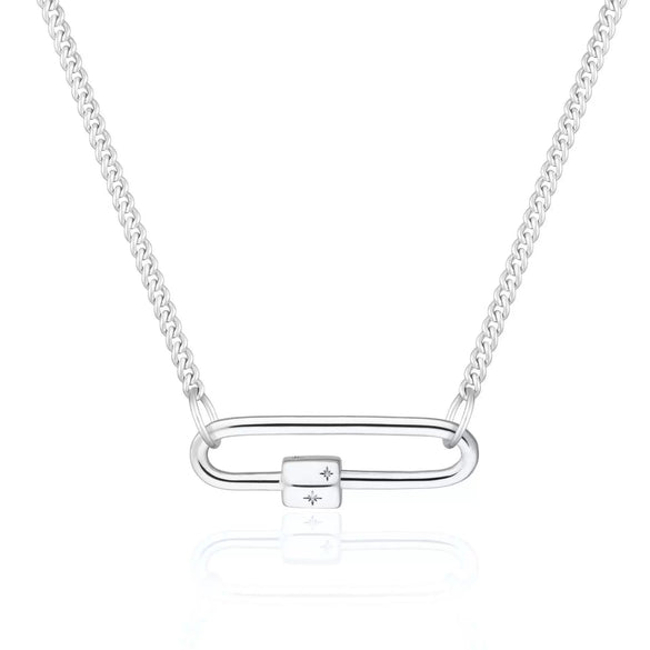 Wholesale Detachable Thick Necklace Titanium Steel Geometric Personality Vacuum Electroplated
