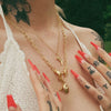 Wholesale Detachable Thick Necklace Titanium Steel Geometric Personality Vacuum Electroplated