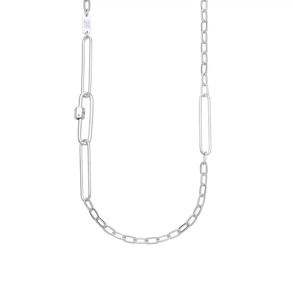 Wholesale Detachable Thick Necklace Titanium Steel Geometric Personality Vacuum Electroplated