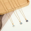 Wholesale Devil's Eye Blue Eye Accessories Necklace Bracelet Combination Alloy Rhinestone Electroplated