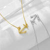Wholesale Diamond Anchor Pendant Sterling Silver 925 Silver Cross Chain Necklace For Women