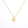 Wholesale Diamond Design Geometric Heartshaped Copper And Titanium Steel Necklace For Women