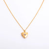 Wholesale Diamond Design Geometric Heartshaped Copper And Titanium Steel Necklace For Women