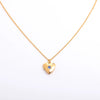 Wholesale Diamond Design Geometric Heartshaped Copper And Titanium Steel Necklace For Women