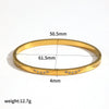Wholesale Diamond Encrusted Geometric Light Luxury Style 18K Gold Plated Stainless Steel Bracelet