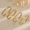 Wholesale Diamond Encrusted Geometric Light Luxury Style 18K Gold Plated Stainless Steel Bracelet