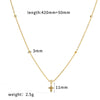 Wholesale Diamond Encrusted Stainless Steel And Titanium Steel Y Shaped O Shaped Geometric Sweater Chain Long Necklace With Pvd Furnace Vacuum Real Gold Plating For Women