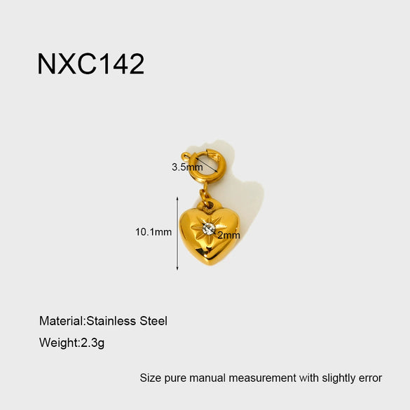 Wholesale Diamondencrusted Badminton Lightning Pattern Stainless Steel Spring Clasp Pendant With 18K Gold Plating And Inlay Diy Jewelry Accessories