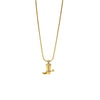 Wholesale Diamondencrusted Cowboy Boot Pendant Stainless Steel Necklace 18K Gold Plated For Women