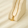 Wholesale Diamondencrusted Cowboy Boot Pendant Stainless Steel Necklace 18K Gold Plated For Women