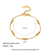 Wholesale Diamondencrusted Geometric Stainless Steel 18K Gold Plated Bracelet For Women