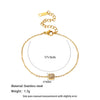Wholesale Diamondencrusted Geometric Stainless Steel 18K Gold Plated Bracelet For Women