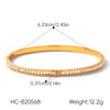 Wholesale Diamondencrusted Stainless Steel Bracelet Geometric Ins Style Hand Jewelry