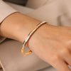 Wholesale Diamondencrusted Stainless Steel Bracelet Geometric Ins Style Hand Jewelry