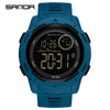 Wholesale Digital Watch Outdoor Luminous Allmatch Fashion Ol Round Dial Abs Case Tpu Strap Acrylic Mirror Unisex