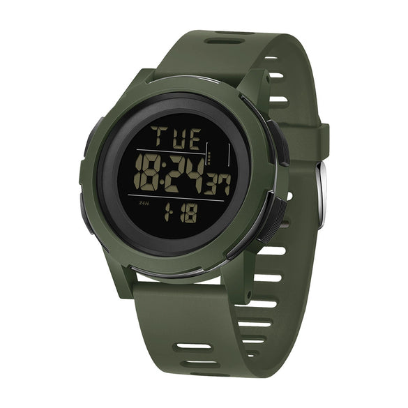 Wholesale Digital Watch Outdoor Luminous Allmatch Fashion Ol Round Dial Abs Case Tpu Strap Acrylic Mirror Unisex