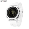 Wholesale Digital Watch Outdoor Luminous Allmatch Fashion Ol Round Dial Abs Case Tpu Strap Acrylic Mirror Unisex