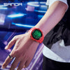 Wholesale Digital Watch Outdoor Luminous Allmatch Fashion Ol Round Dial Abs Case Tpu Strap Acrylic Mirror Unisex