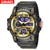 Wholesale Digital Watch Plastic Case Rubber Strap Organic Glass Mirror Round Dial Versatile Casual Sports Fashion